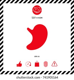 Human organs. Stomach icon