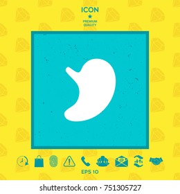 Human organs. Stomach icon