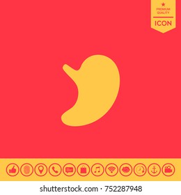 Human organs. Stomach icon