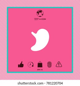Human organs. Stomach icon