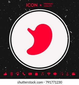 Human organs. Stomach icon