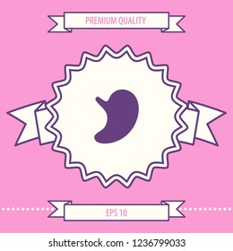 Human organs. Stomach icon. Graphic elements for your design
