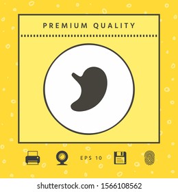 Human organs. Stomach icon. Graphic elements for your design