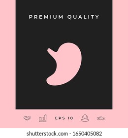 Human organs. Stomach icon. Graphic elements for your design
