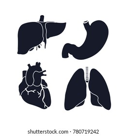 human organs vector icons