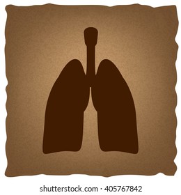 Human organs. Vintage effect