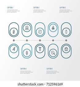 Human Outline Icons Set. Collection Of Pulling, Male, Running And Other Elements. Also Includes Symbols Such As Group, College, Happy.