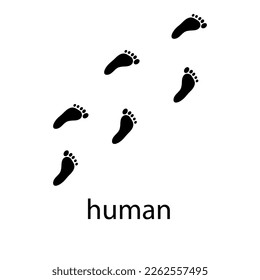 Human Paw Logo design vector illustration design template 