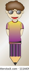 human pencil