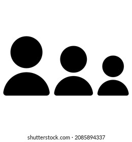 Human, people character, avatar icon, symbol. Personnel, staff, employee, collagenous icon