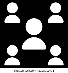 Human, people character, avatar icon, symbol. Personnel, staff, employee, collagenous icon