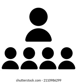 Human, people character, avatar icon, symbol. Personnel, staff, employee, collagenous icon