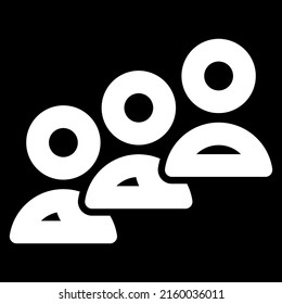 Human, people character, avatar icon, symbol. Personnel, staff, employee, collagenous icon