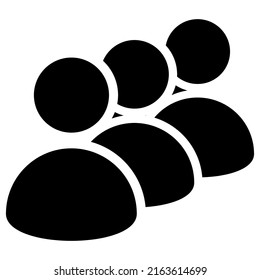 Human, people character, avatar icon, symbol. Personnel, staff, employee, collagenous icon