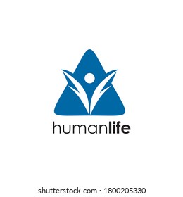 Human or people icon logo design vector template