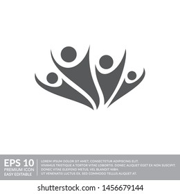 human people icon. vector template