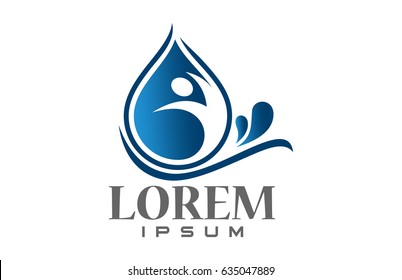 human people liquid drop icon
