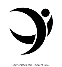 human people logo design  template vector