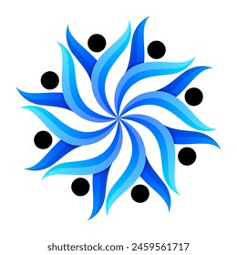 human people logo design vector 