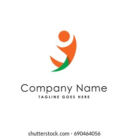 human people logo template