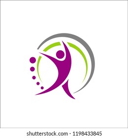 Human people logo vector design