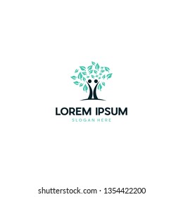Human People Tree Creative Business Logo