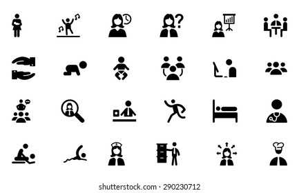 Human or People Vector Icon Symbols 3