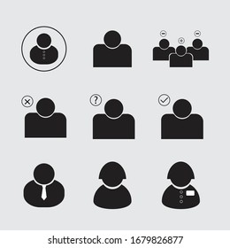 SYMBOL FÜR DIE VEKTORILLUSTRATION VON MENSCHEN ODER PERSONEN