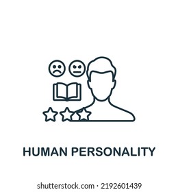 Human Personality Icon Line Simple Personality Stock Vector (Royalty ...