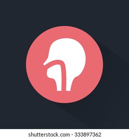 Human pharynx icon