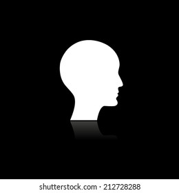 human picture with shadow