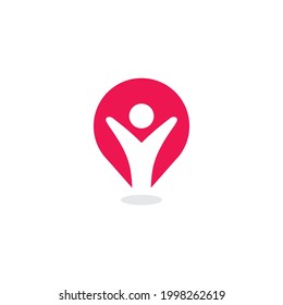 human pin logo
simple and clean design