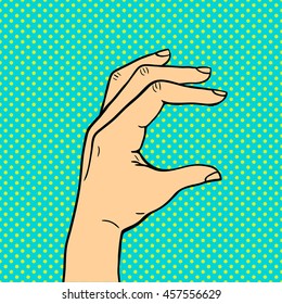 Human Popart Hand Pose Signal Human Fingers