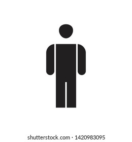 Human pose icon graphic design template vector illustration