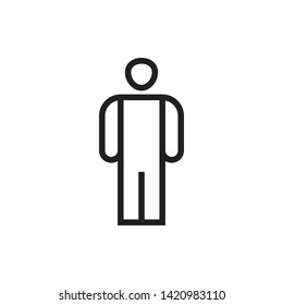 Human pose icon graphic design template vector illustration