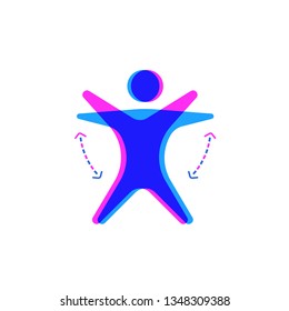 human pose overlay style icon