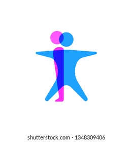 human pose overlay style icon