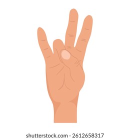 Human positive hands and fingers gesture