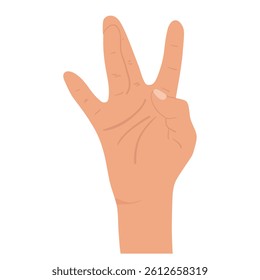 Human positive hands and fingers gesture