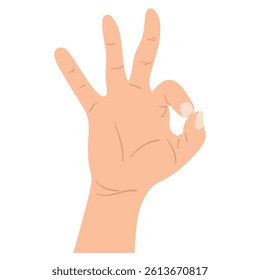 Human positive hands and fingers gesture okay and well done 
