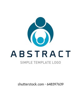 Human potential logo icon. Logo template.