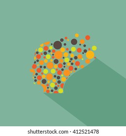 Human Profile Abstract - Isolated On Background - Vector Illustration, Graphic Design. Abstract Concept 