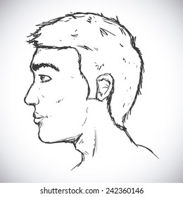 human profile design, vector illustration eps10 graphic 