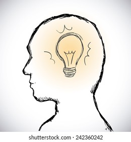 human profile design, vector illustration eps10 graphic 