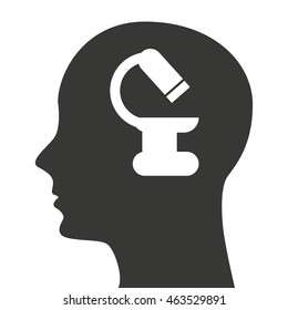 human profile healthcare icon vector illustration graphic