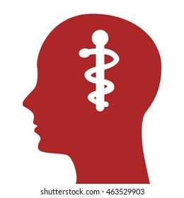human profile healthcare icon vector illustration graphic
