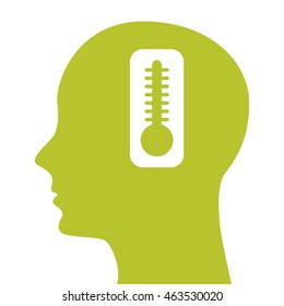 human profile healthcare icon vector illustration graphic