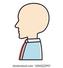 human profile isolated icon