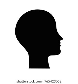 human profile isolated icon