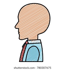 human profile isolated icon